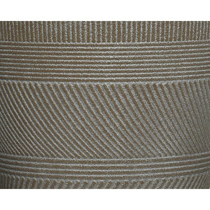 VASO IN PLASTICA A RIGHE D.22XH22CM BIANCO/ ANTRAC