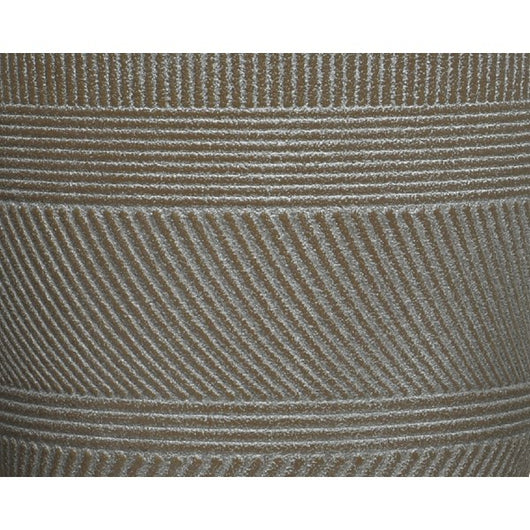 VASO IN PLASTICA A RIGHE D.22XH22CM BIANCO/ ANTRAC