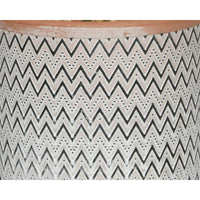 VASO IN TERRACOTTA CON CACTUS D.19XH48CM