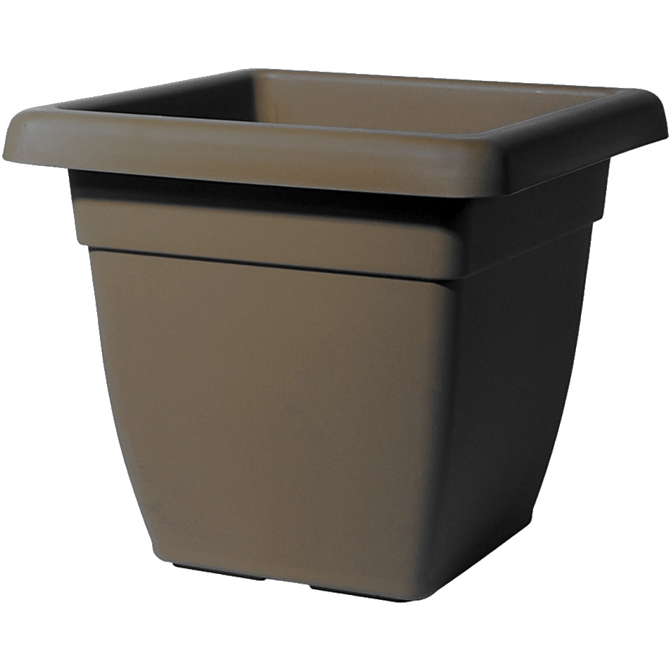 VASO QUADRO ATENA 30X30XH26CM TORTORA