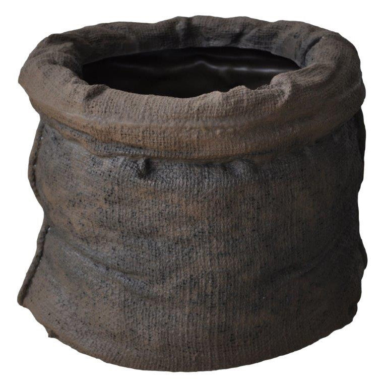 VASO SACCO D.70XH50CM DARK WOOD