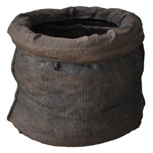 VASO SACCO D.70XH50CM DARK WOOD