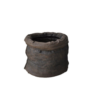 VASO SACCO D.27XH22CM DARK WOOD