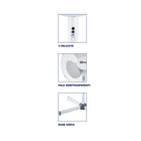 VENTILATORE A PIANTANA 50W 120CM WINDZETA BIANCO