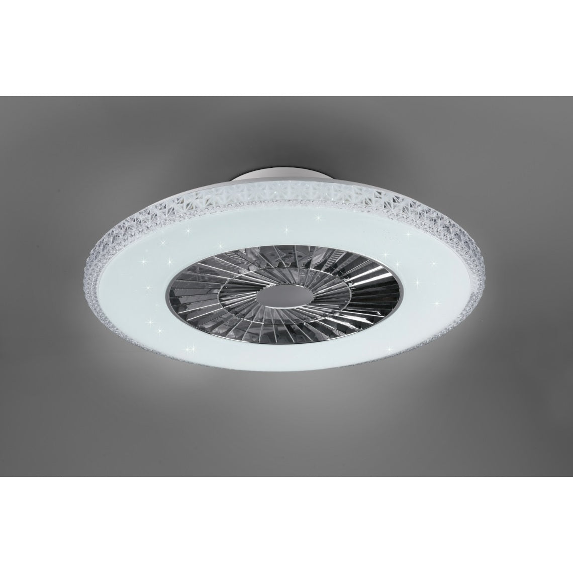 VENTILATORE PLAFONIERA LED HARSTAD 40W D.60CM