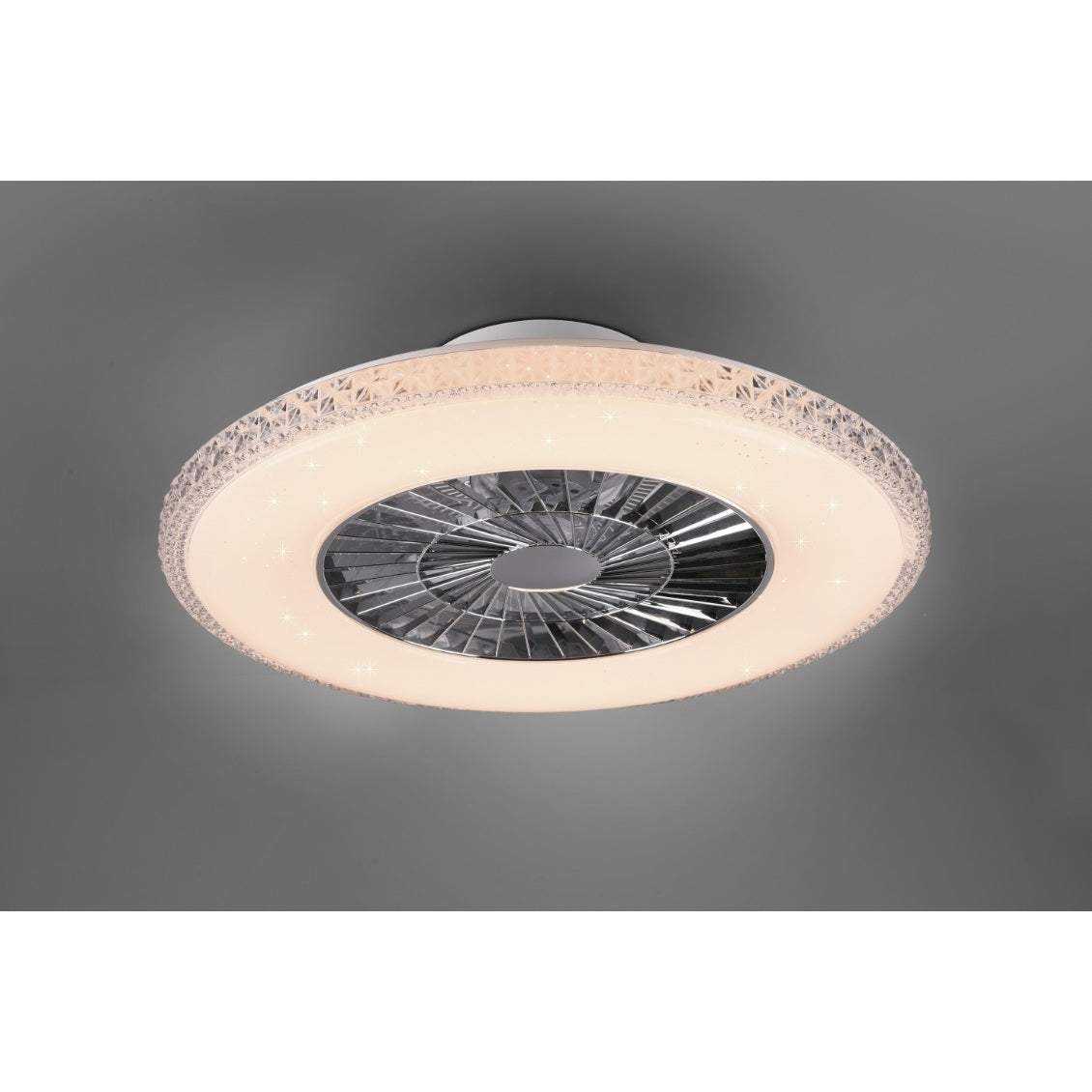 VENTILATORE PLAFONIERA LED HARSTAD 40W D.60CM