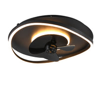 VENTILATORE PLAFONIERA SORTLAND D.50CM 30W NERO.