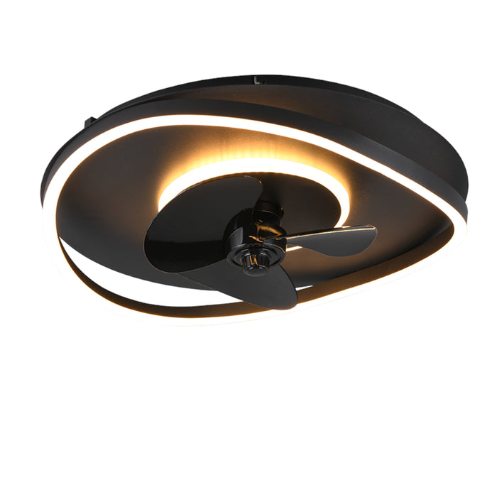 VENTILATORE PLAFONIERA SORTLAND D.50CM 30W NERO.