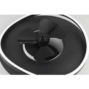 VENTILATORE PLAFONIERA SORTLAND D.50CM 30W NERO.
