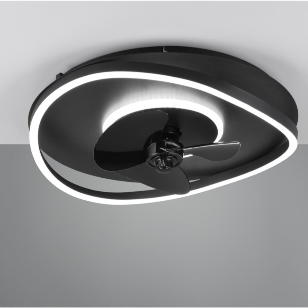 VENTILATORE PLAFONIERA SORTLAND D.50CM 30W NERO.