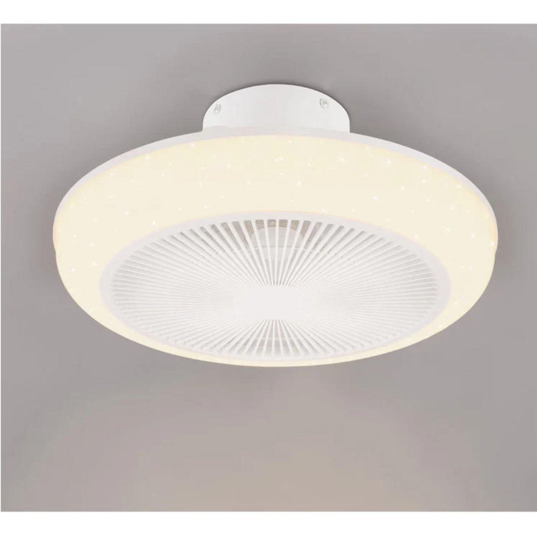 VENTILATORE PLAFONIERA MJOLBY D.46CM 30W 3-6500K.