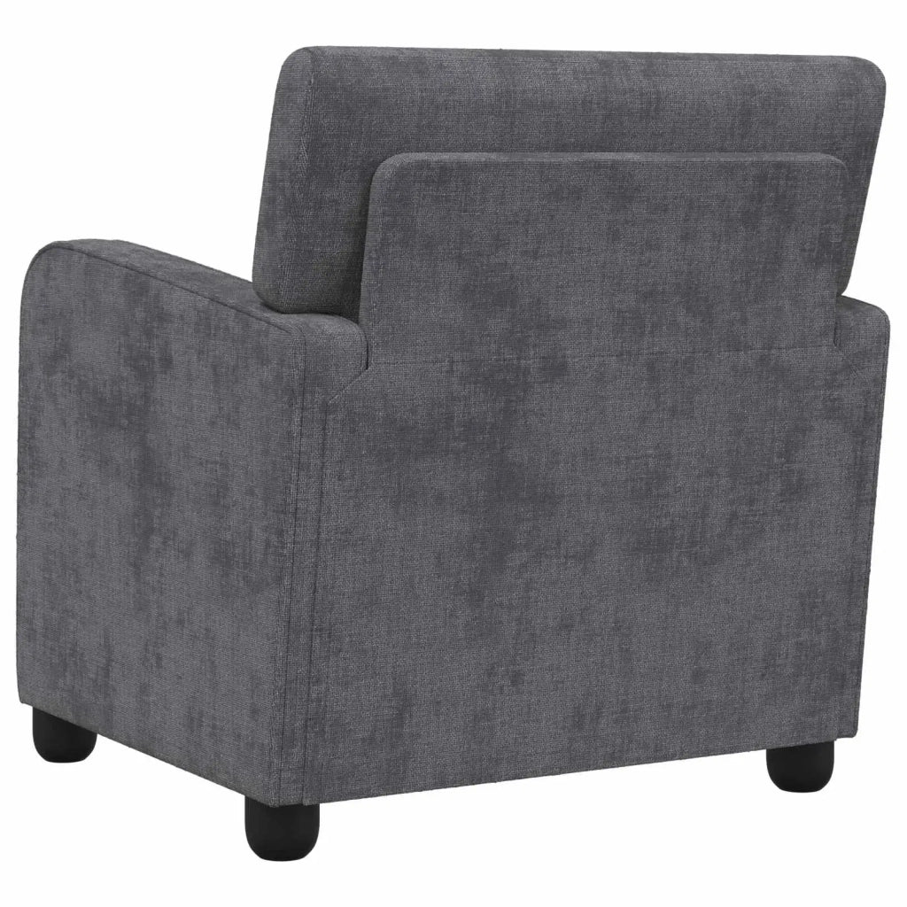 Poltrona Grigio Scuro Chenille 42043444