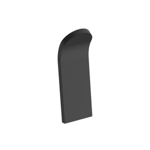 Gancio nero serie evolution - fissaggio con biadesivo o ad incollo