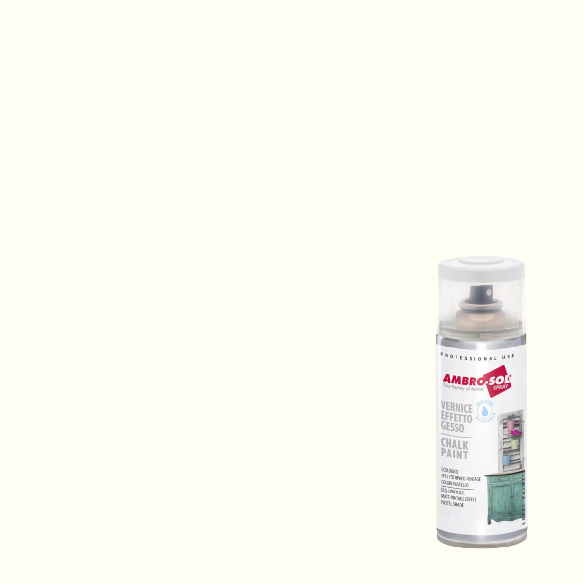 VERNICE EFFETTO GESSO 400ML BIANCO CREMA SPRAY