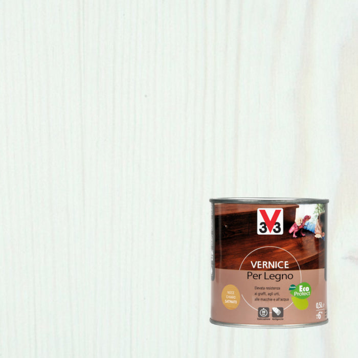 VERNICE PER LEGNO 500ML BIANCO OPACO