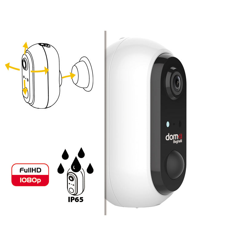 VIDEOCAMERA A BATTERIA DA ESTERNO FULL HD 2MP WIFI