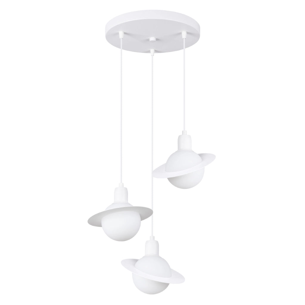 Lampada a sospensione HYPERION 1 bianco