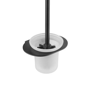 Portascopino da muro nero serie evolution - fissaggio con biadesivo o ad incollo