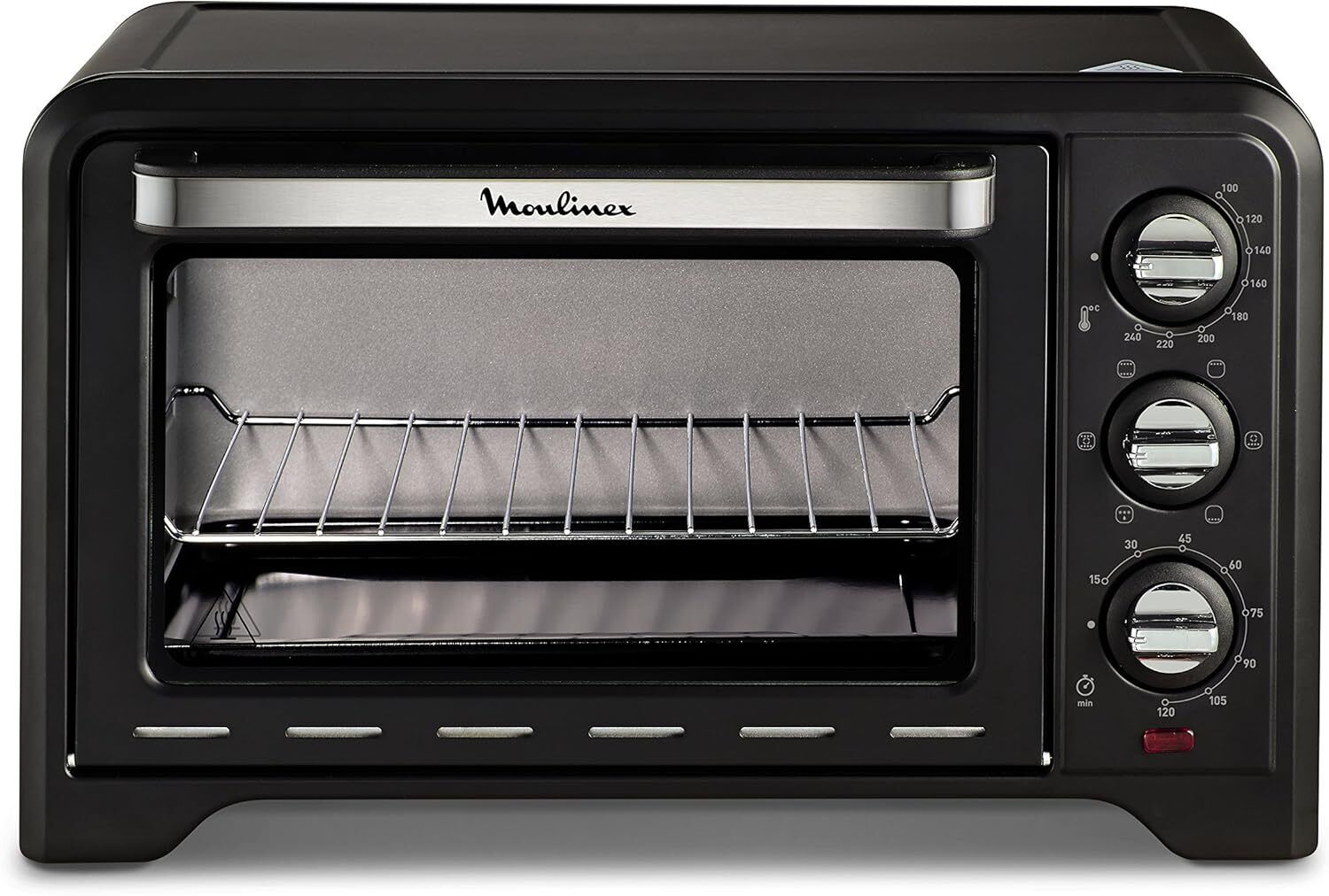 Moulinex OX4448 Optimo Forno Elettrico con Capacità di 19 L, Potenza 1380 W, Nero 71x117x81cm