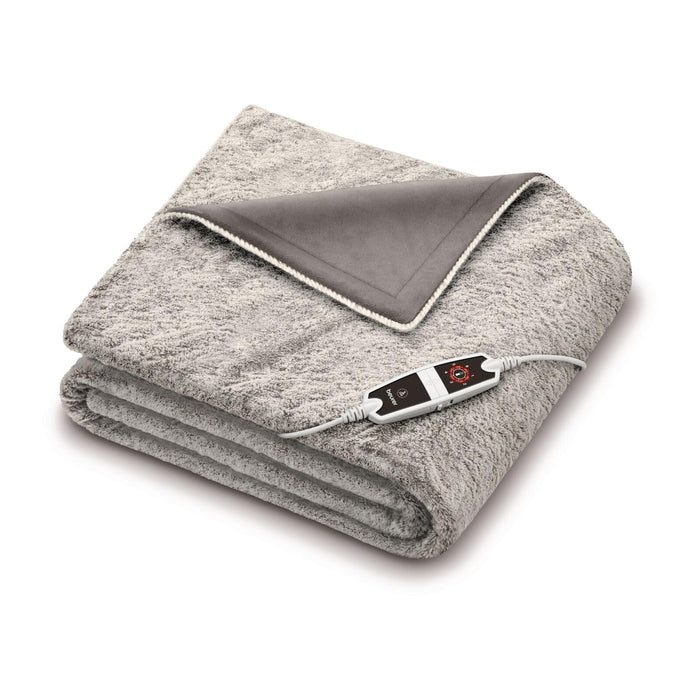Beurer Coperta riscaldante elettrica nordica HD 150 XXL con spegnimento automatico, 200 x 150 cm, 6 impostazioni di temperatura, lavabile in lavatrice, confortevole fodera in pelliccia