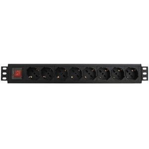 WP WPN-PDU-G01-08 unità di distribuzione dell'energia (PDU) 8 presa(e) AC 1.5U Nero