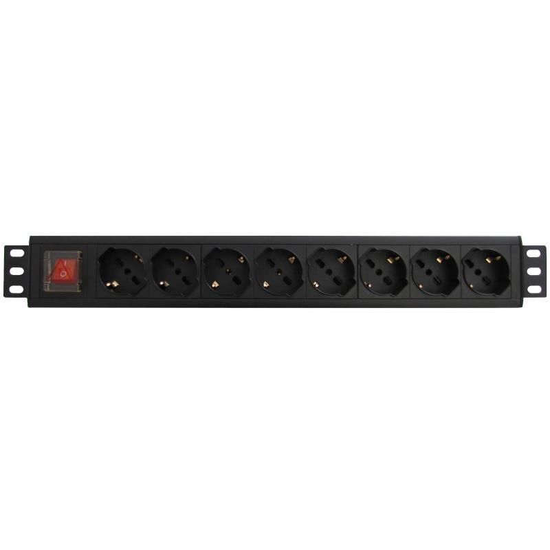 WP WPN-PDU-G01-08 unità di distribuzione dell'energia (PDU) 8 presa(e) AC 1.5U Nero