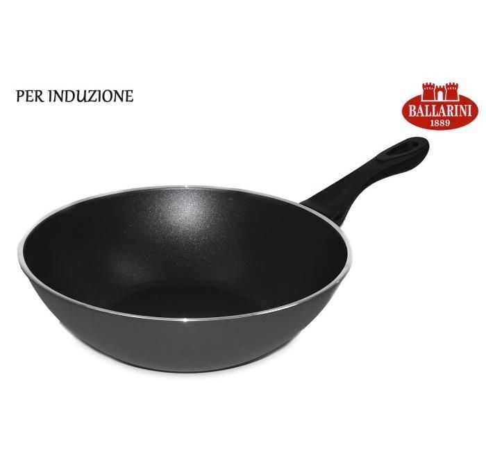 Ballarini Pentola Wok induzione con un manico Linea 130 Cm 28