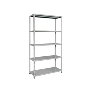 Bizzotto Scaffale Metallo 5 ripiani Portata Ripiano 70kg 100X40X188 Cm Grigio
