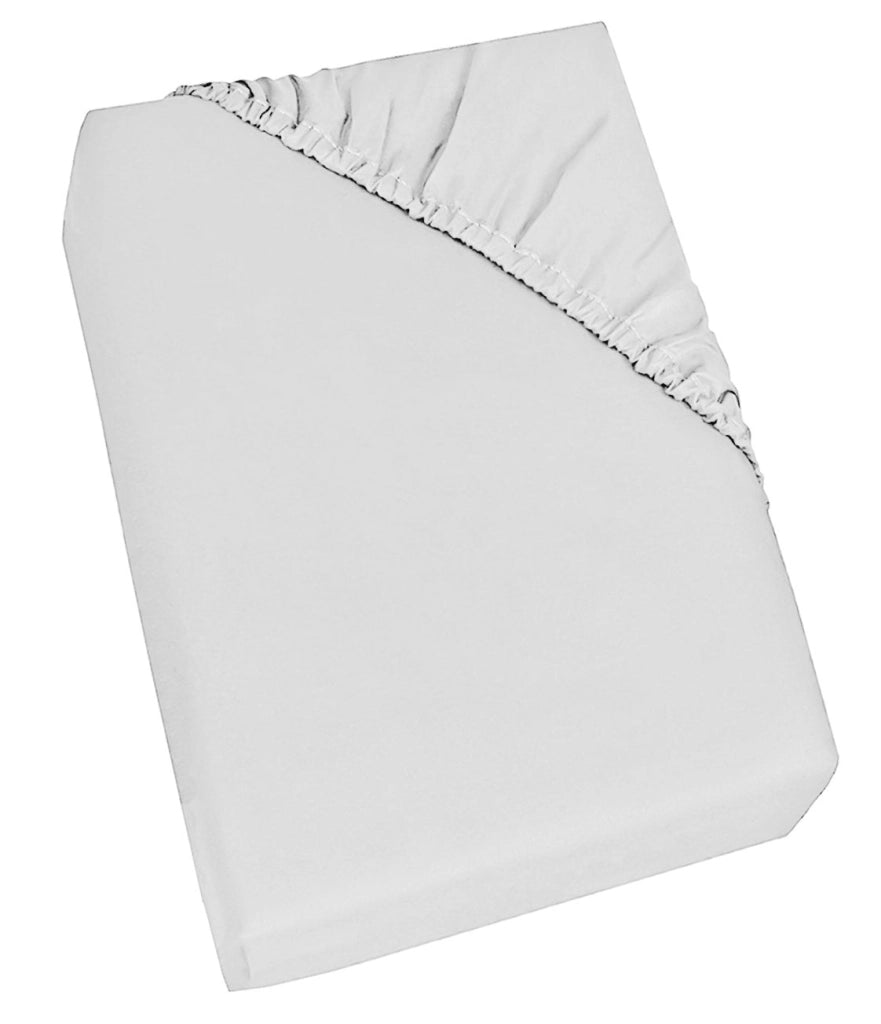 Lenzuolo Sotto Matrimoniale Maxi con Angoli ed Elastico Tinta Unita Bianco