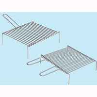 Griglie Graticole per camino con manico - cm. 35x50 - manico doppio 