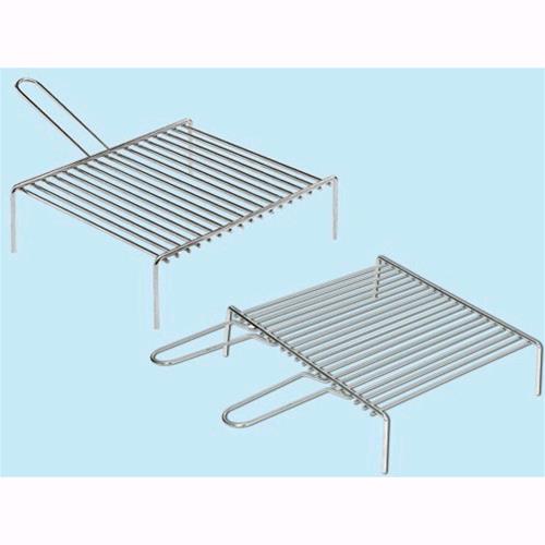 Griglie Graticole per camino con manico - cm. 35x50 - manico doppio 