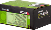 ORIGINAL Lexmark toner magenta 802M 80C20M0 ~1000 Seiten cartuccia di stampa riutilizzabile