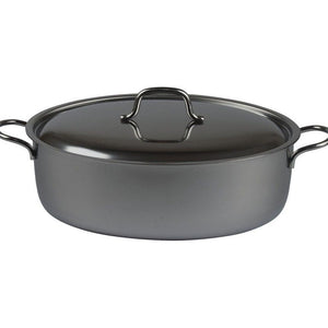 Casseruola Ovale Inox Con Coperchio