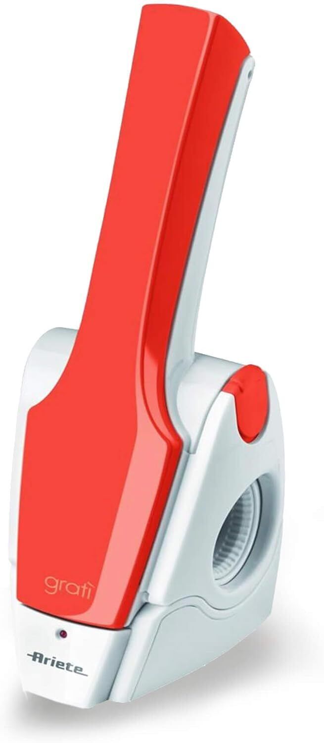 Ariete Gratì 2.0 Grattugia Elettrica Senza Fili Rullo Inox Bianco-Arancione