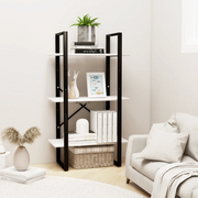 Scaffale Bianco 60x30x105 cm in Legno Massello di Pino 806513