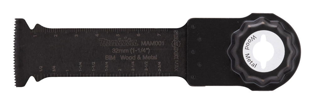 Lama multifunzione Makita tagli affondamento Starlock Max legno metallo B-66400