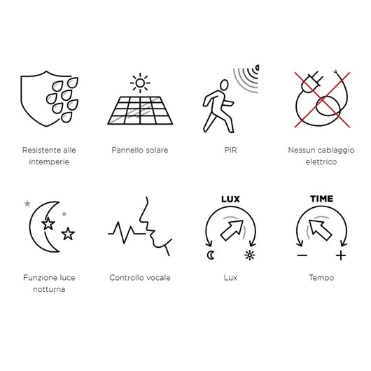 APPLIQUE SOLARE TUDA 8,5W 2700 / 6500 K 1000LM 11X