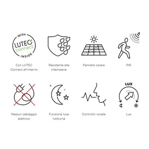 APPLIQUE SOLARE TUDA 3 LUCI 13W 2700 / 6500 K 1500