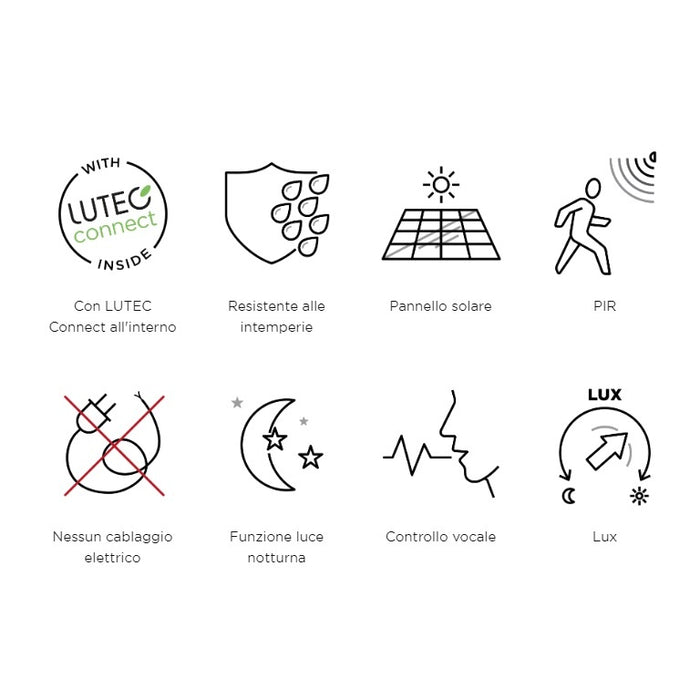 APPLIQUE SOLARE TUDA 3 LUCI 13W 2700 / 6500 K 1500