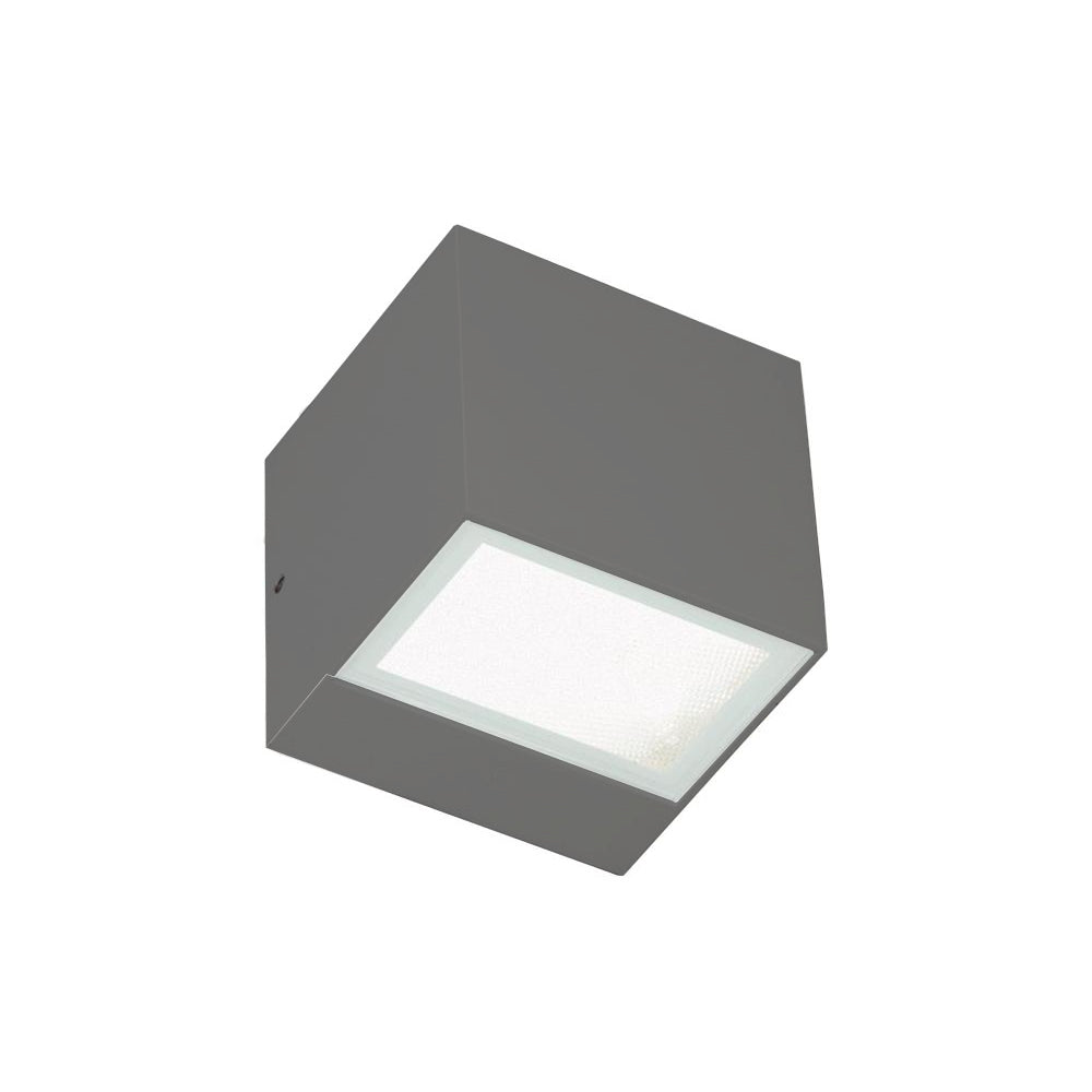 APPLIQUE LED BOX MINI 5,5W+5,5W 4000K 9X9XH9CM GRA