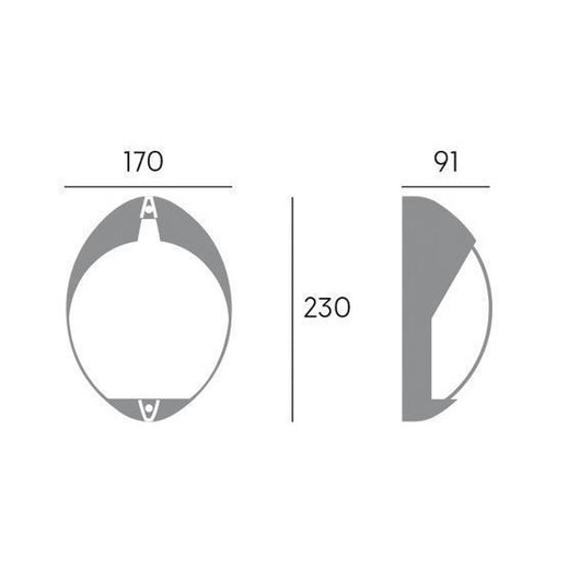 APPLIQUE LED COCO UP 7W 4000K BIANCA