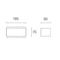 APPLIQUE LED BOX 11W 4000K 19X9XH8CM BIANCA IP65 I