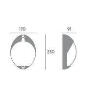 APPLIQUE LED COCO UP 7W 4000K RUGGINE CORTEN