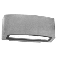 APPLIQUE MICHELANGELO E27 22X12XH9CM IP54 SILVER