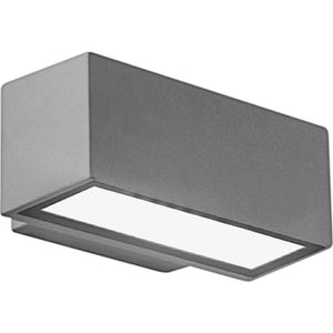 APPLIQUE PALLADIO E27 22X12XH9CM IP54 SILVER