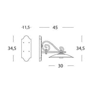 APPLIQUE PIATTO ANTICO GRIGIO