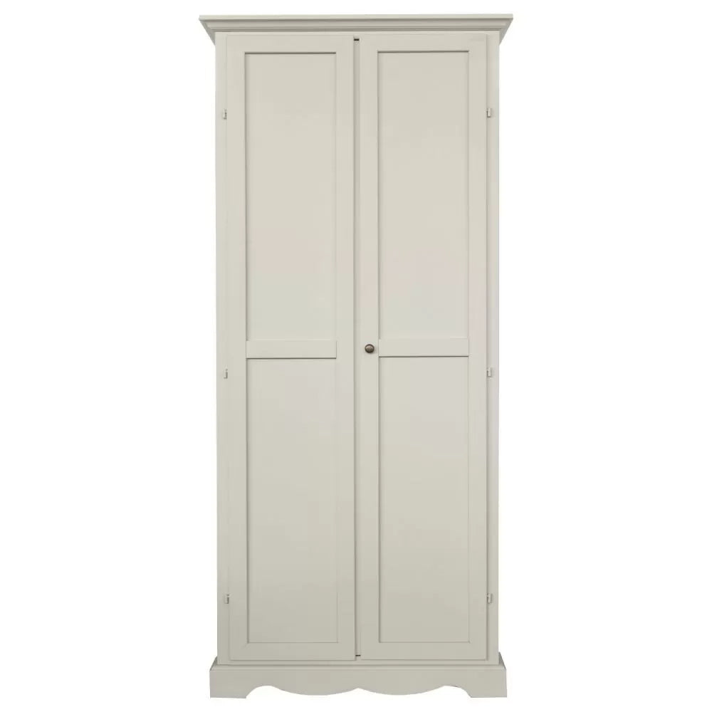 Armadio stipo in legno avorio anticato arte povera 87x40x192h - Mobili 2G