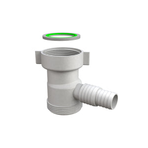 ATTACCO LAVATRICE SOTTOPILETTA 1"1/2 C/DEFLETTORE