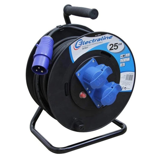 AVVOLGICAVO INDUSTRIALE 25M 3GX2.5MM 16A 2 PRESE