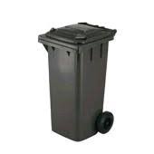 BIDONE CARRELLATO 120L GRIGIO CON RUOTE